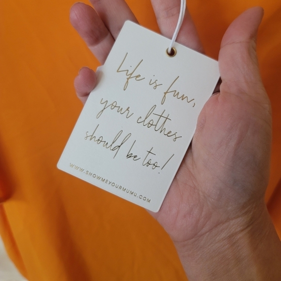 Show‎ Me Your Mumu,  Trish Dress, Tangerine, Size Small - Picture 7 of 9